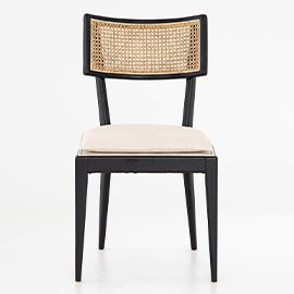 Libby Black and Natural Cane Dining Chair