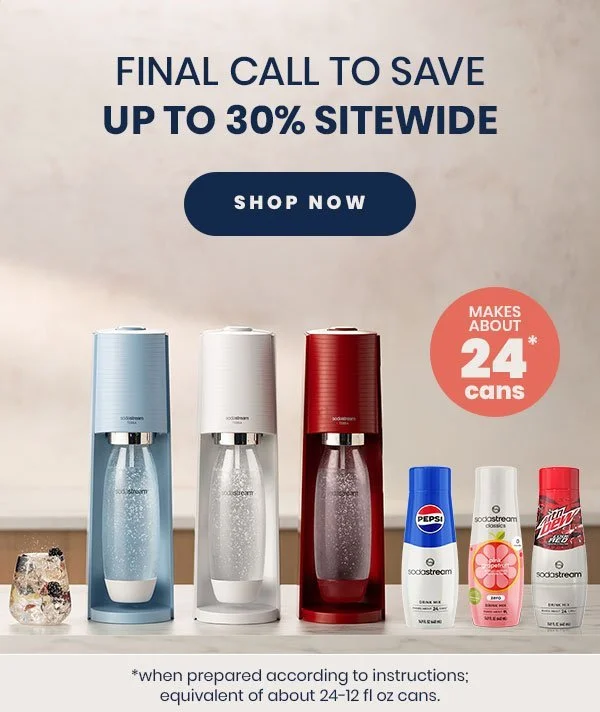 Final call to save up to 30% sitewide.