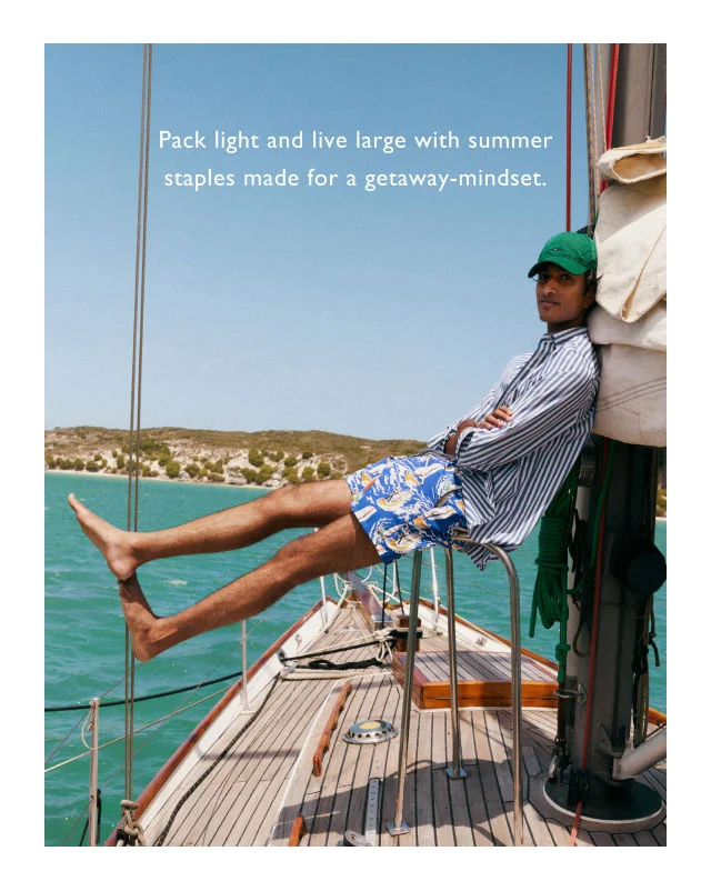 Pack light and live large with summer staples made for a getaway-mindset.