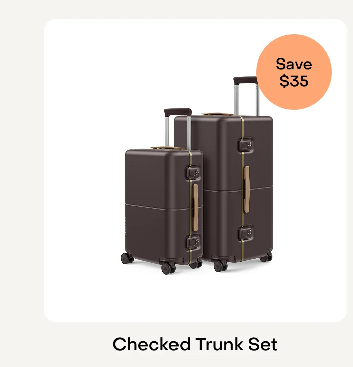 Checked Trunk Set