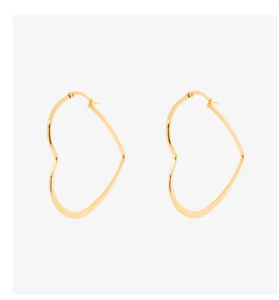 Heart Hoop Earrings