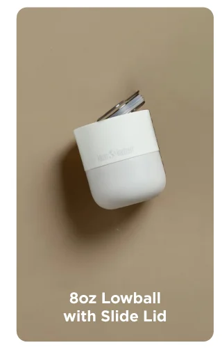 8oz Lowball Tumbler with Slide Lid