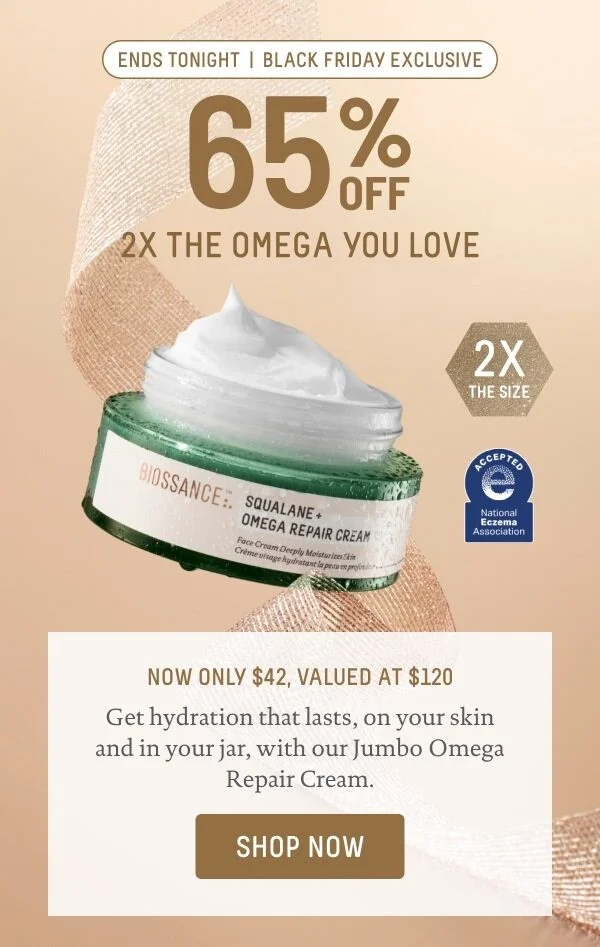 Black Friday Drop Today Only 65% Off Jumbo Omega Repair Cream