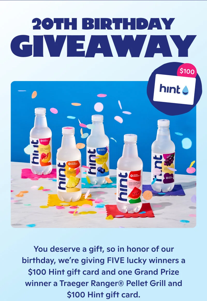 20th birthday giveaway