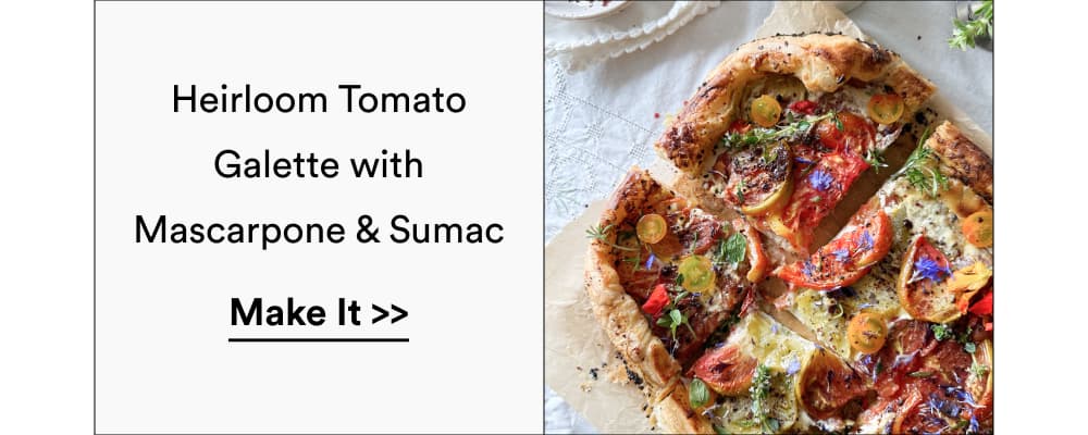 Heirloom Tomato Galette with Mascarpone & Sumac [ Make It ]
