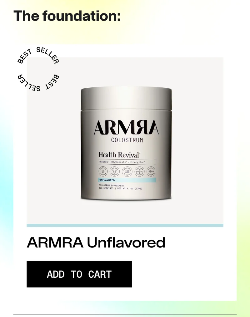 The foundation. ARMRA Unflavored. [ADD TO CART]