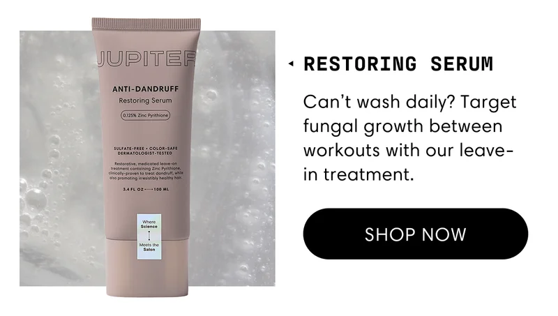 Restoring Serum | Can’t wash daily? Target fungal growth between workouts with our leave-in treatment. | Shop now