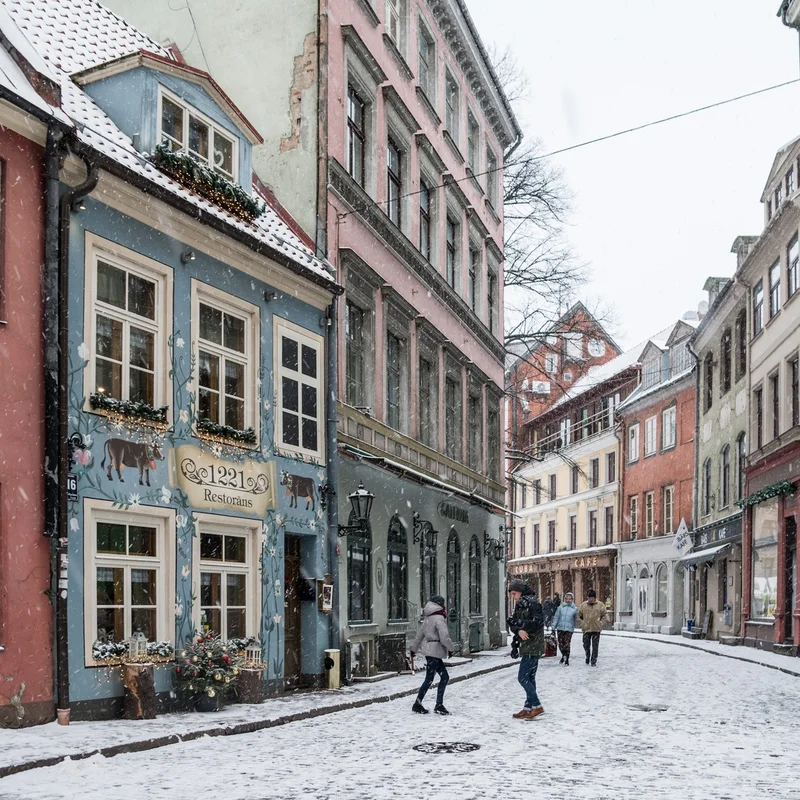 Winter in Rīga, Latvia