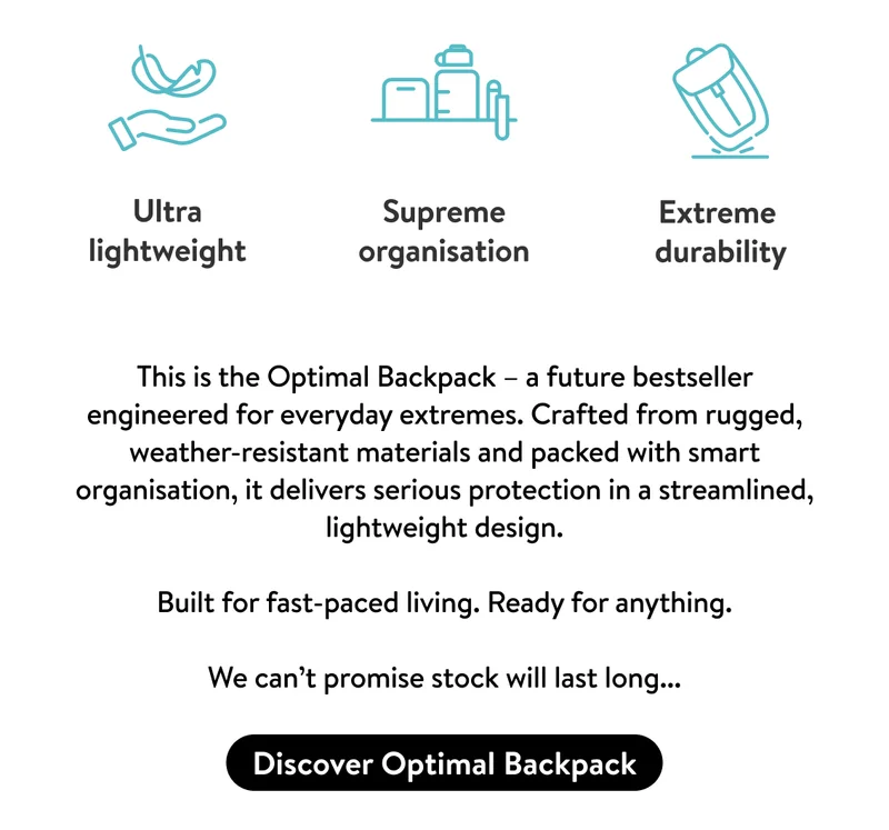 Discover Optimal Backpack
