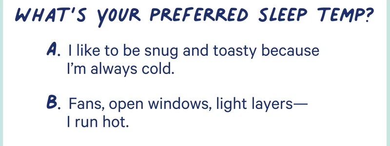 what's your preferred sleep temp?
