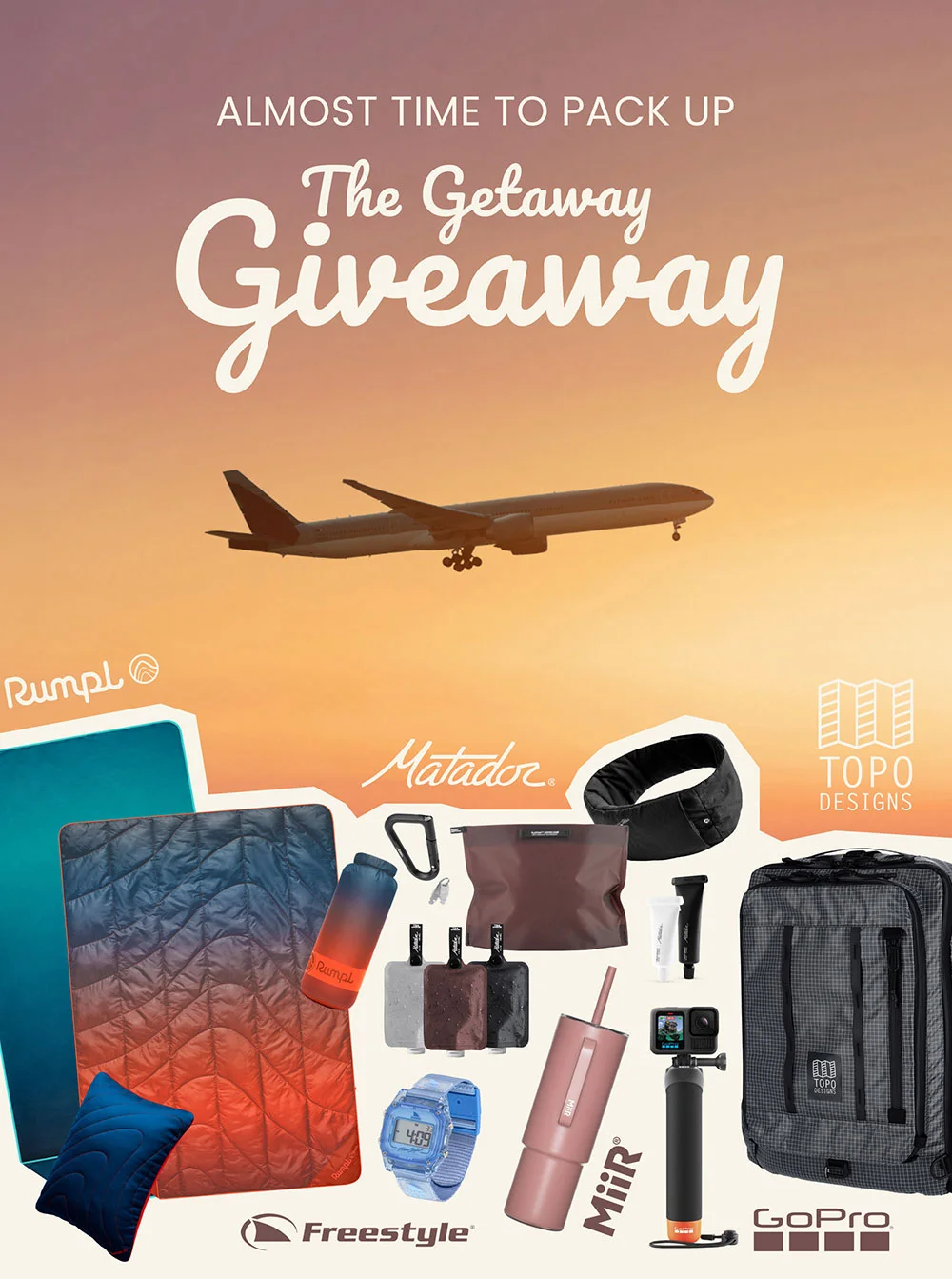 Almost time to pack up: The Getaway Giveaway