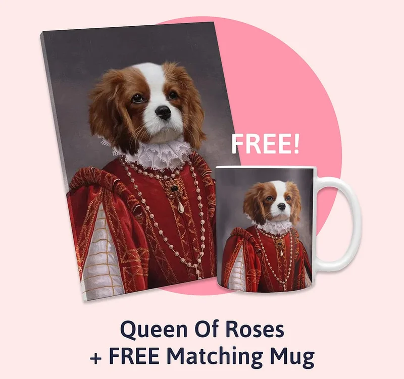Queen of Roses Canvas + FREE Mug