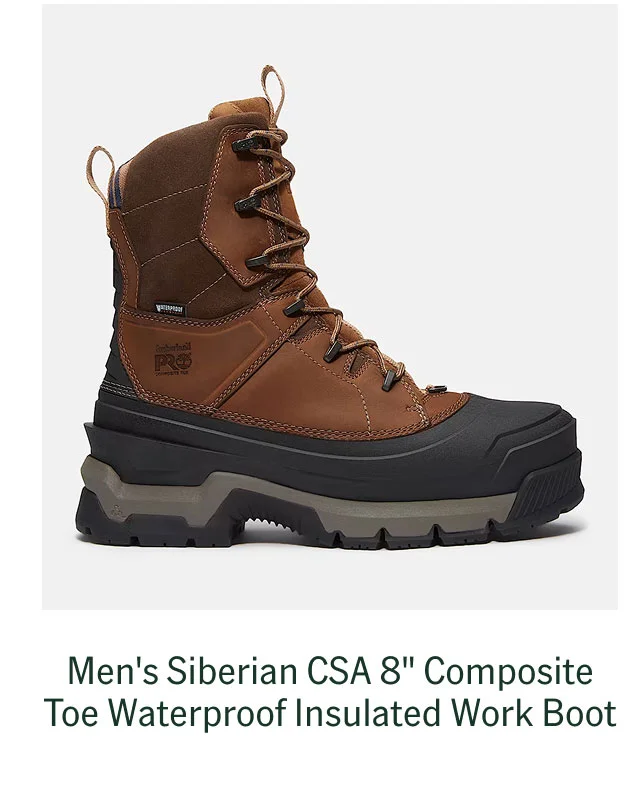 Men's Siberian CSA 8" Composite Toe Waterproof Insulated Work Boot