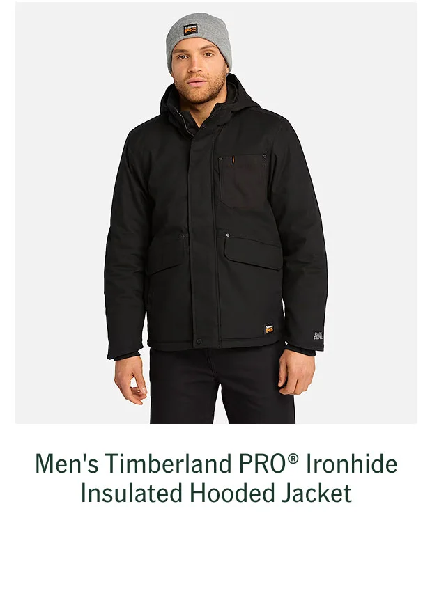 Men's Timberland PRO Ironhide Insulated Hooded Jacket