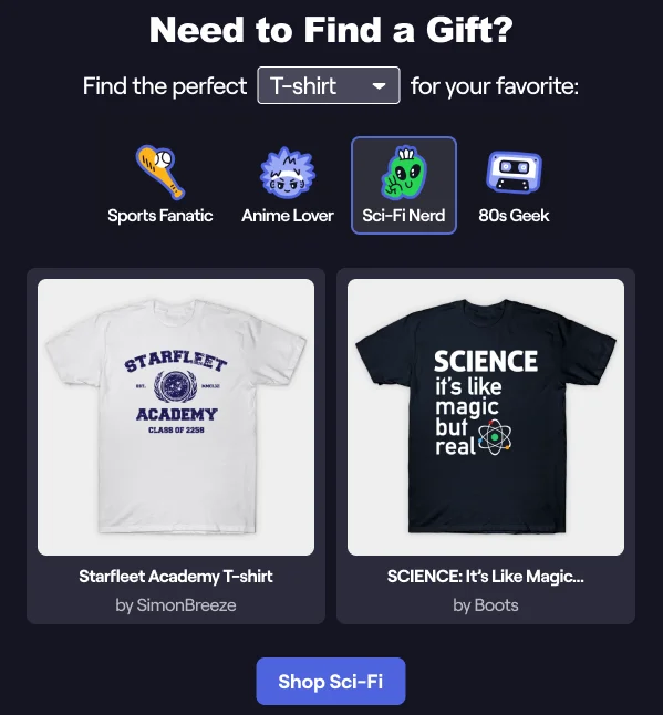 Shop Sci-Fi