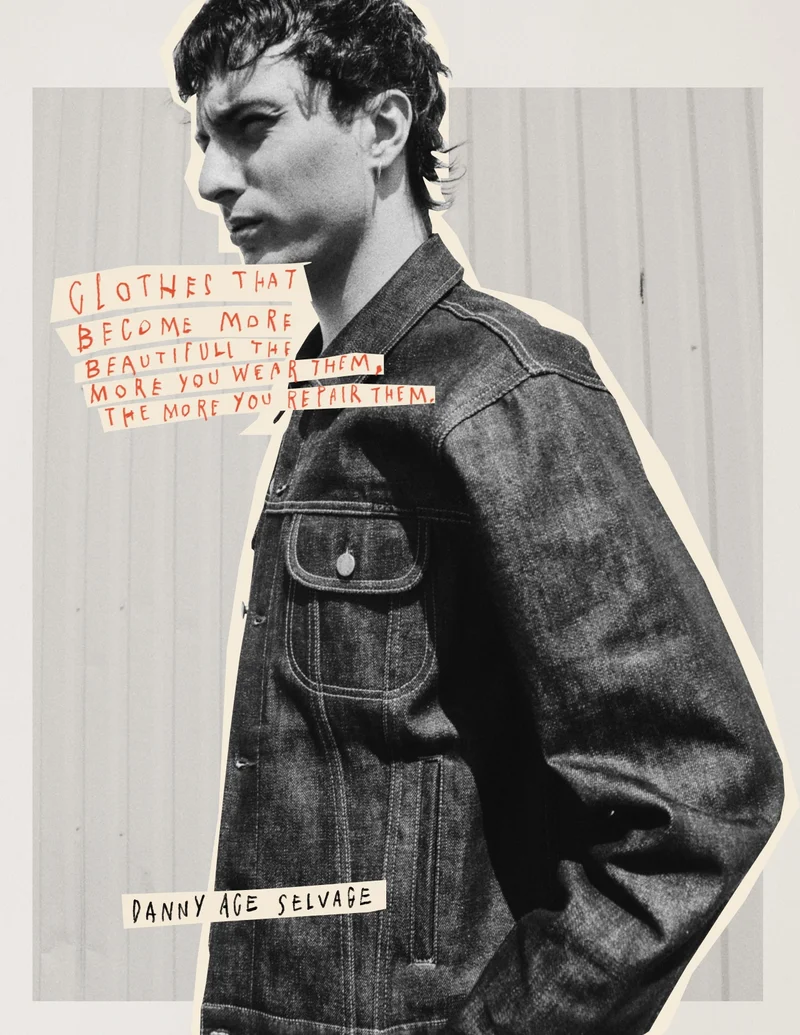 Danny Ace Selvage Denim Jacket Dry Blue