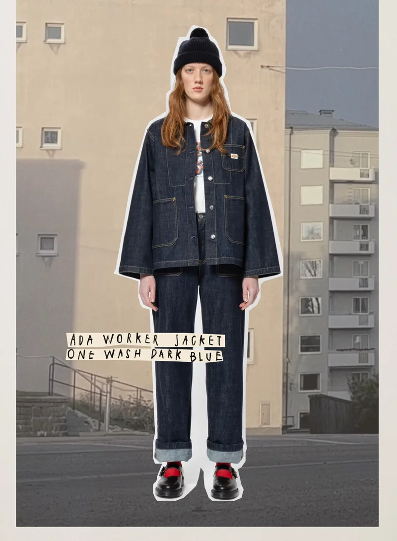 Ada Workwear Jacket One Wash Dark Blue