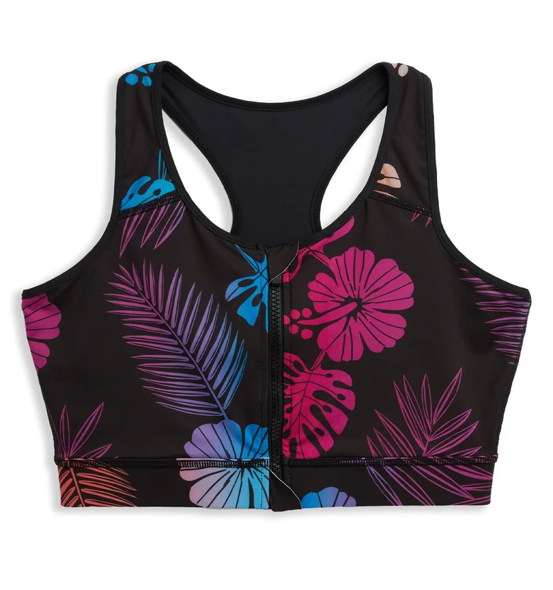 Image of Swim Racerback Zip Compression Top - Tropadelic
