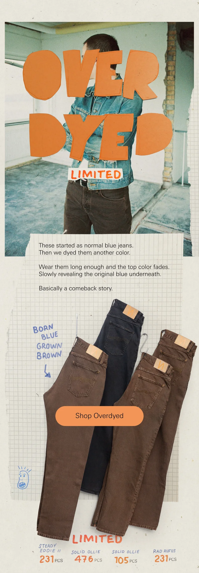 Overdyed Selection. Click here to go ther right now!
