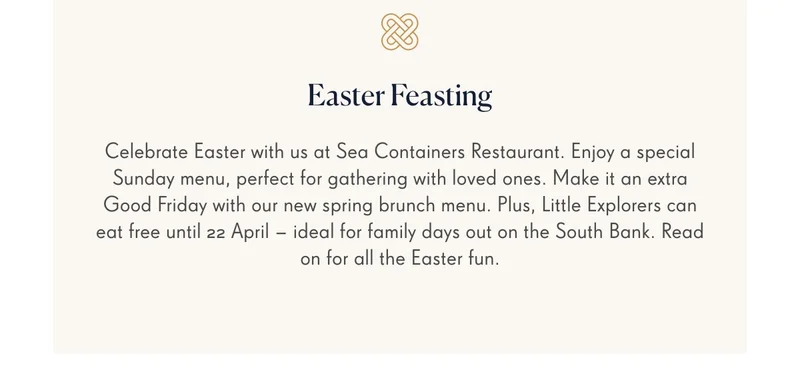 Easter Feasting