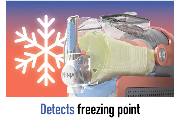 Detects freezing point
