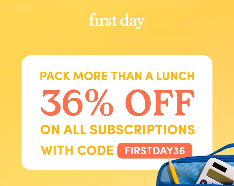 Pack more than a lunch! Get 36% off on all subscriptions with code discount code