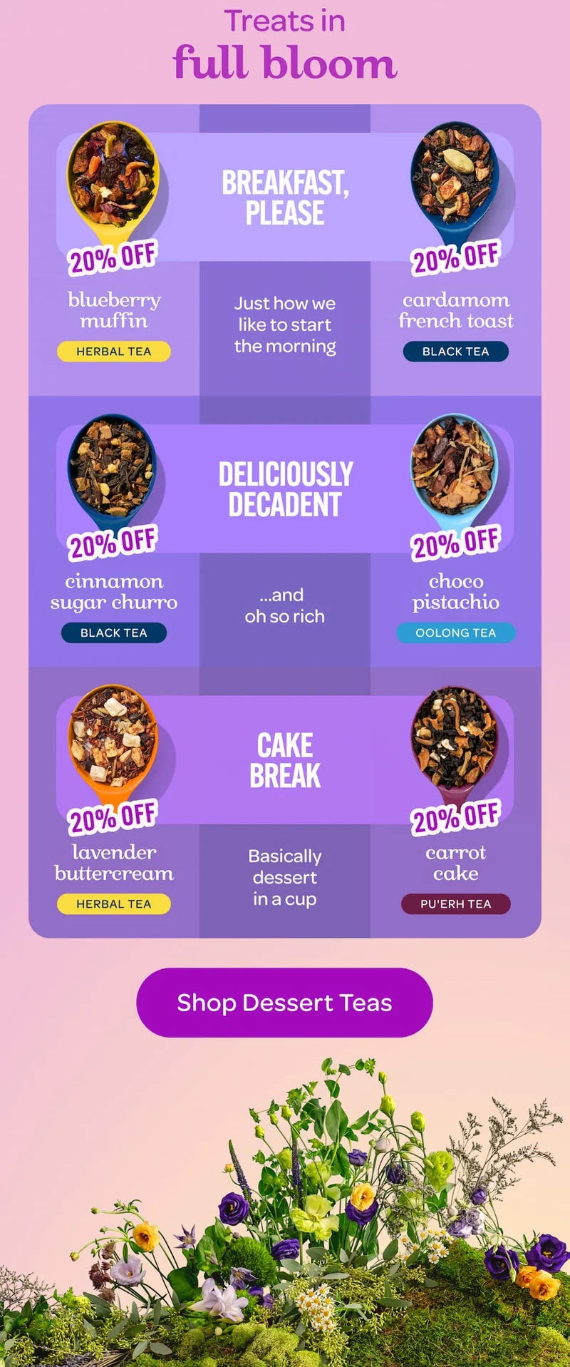Shop Dessert Teas