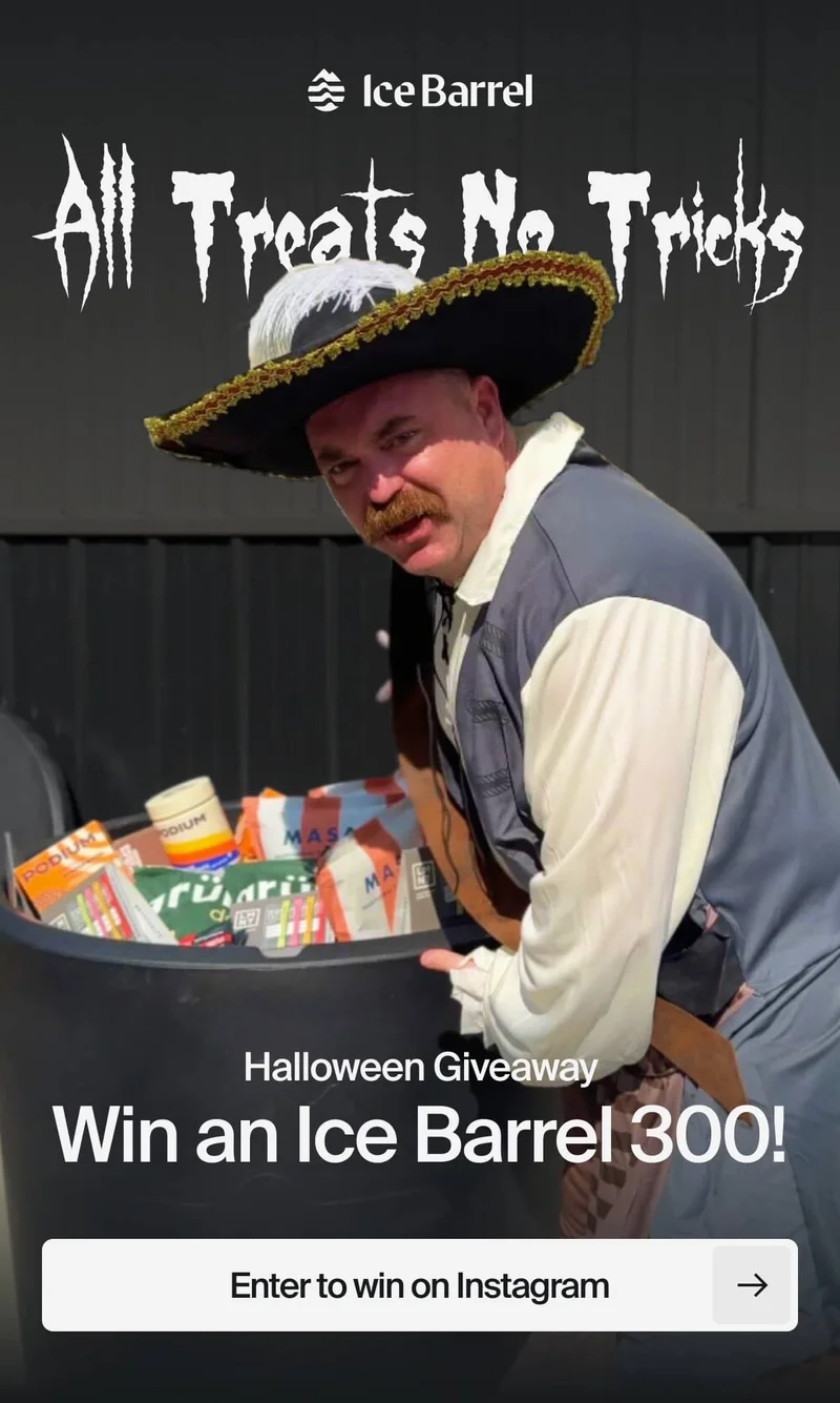 Enter to win on Instagram