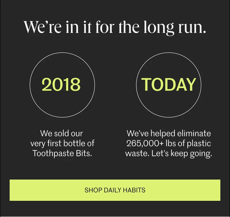 We're in it for the long run.