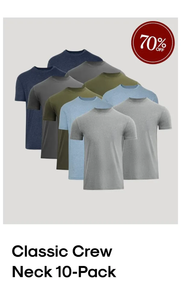 Classic Crew Neck 10‑Pack