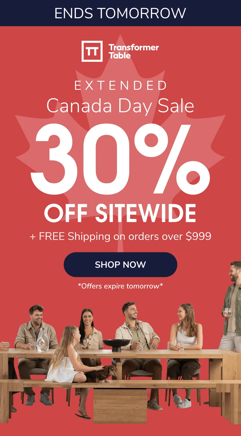30% OFF Everything Until Tomorrow!
