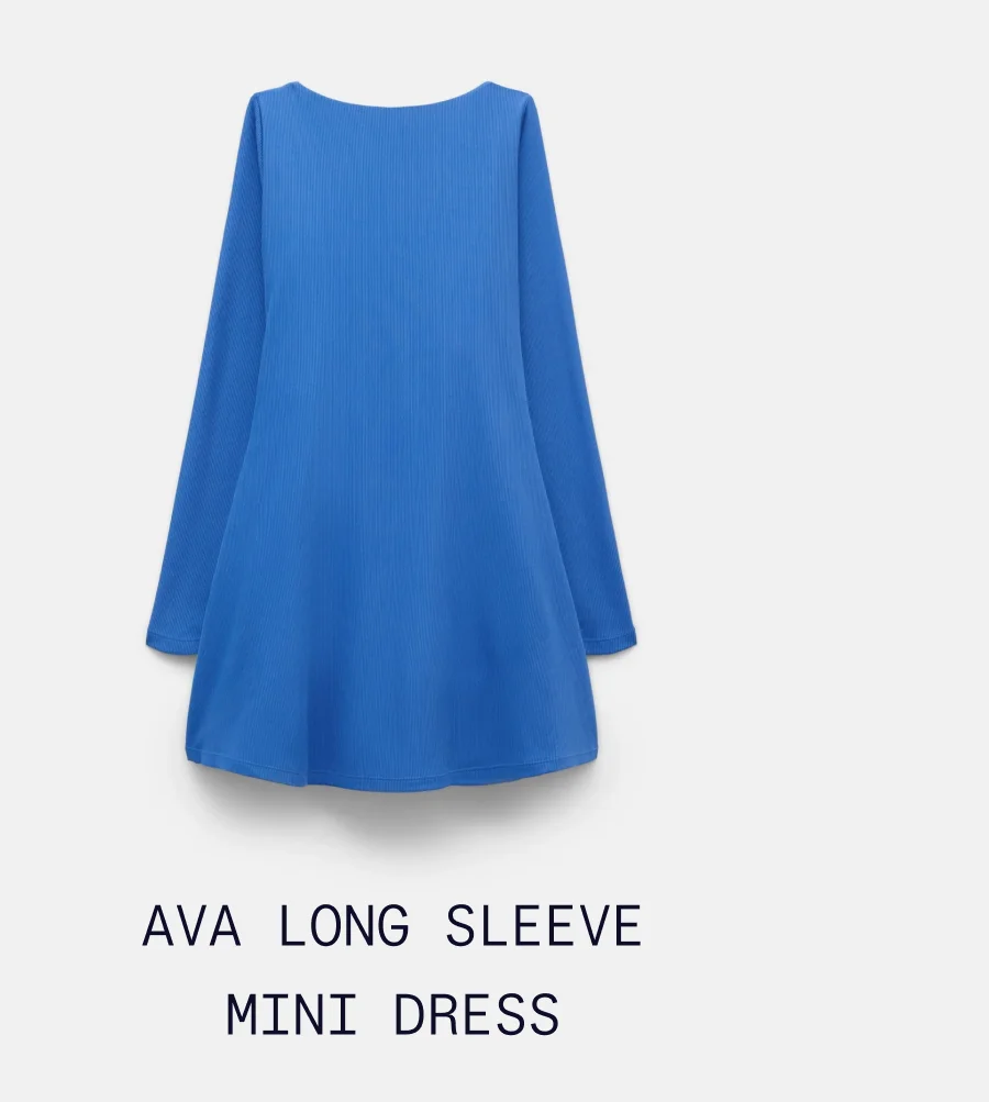Ava Long Sleeve Mini Dress
