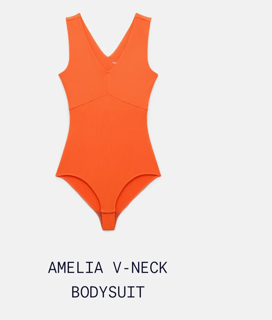 Amelia V-Neck Bodysuit