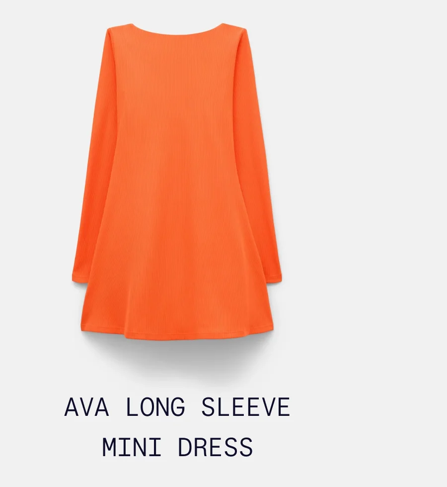 Ava Long Sleeve Mini Dress