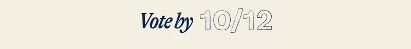 $500 Gift Card to one lucky voter. Vote Now. Vote by 10/12
