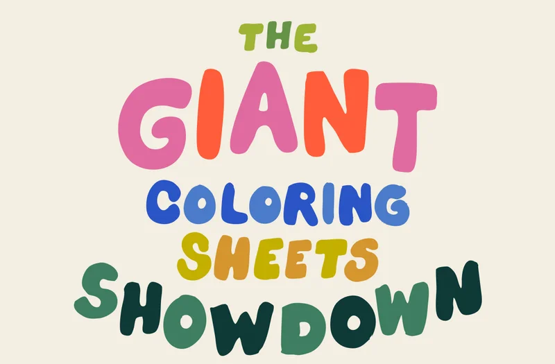The Giant Coloring Sheets Showdown