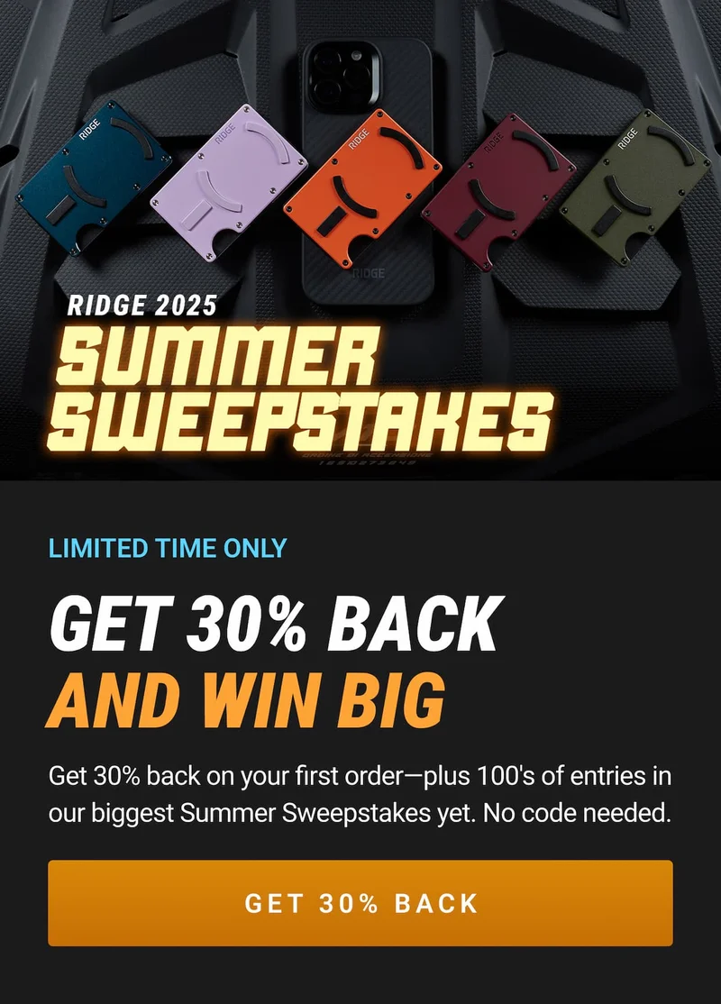 Get 30% Back & Win Big