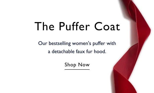The Puffer Coat Our bestselling women's puffer with a detachable faux fur hood. Shop now