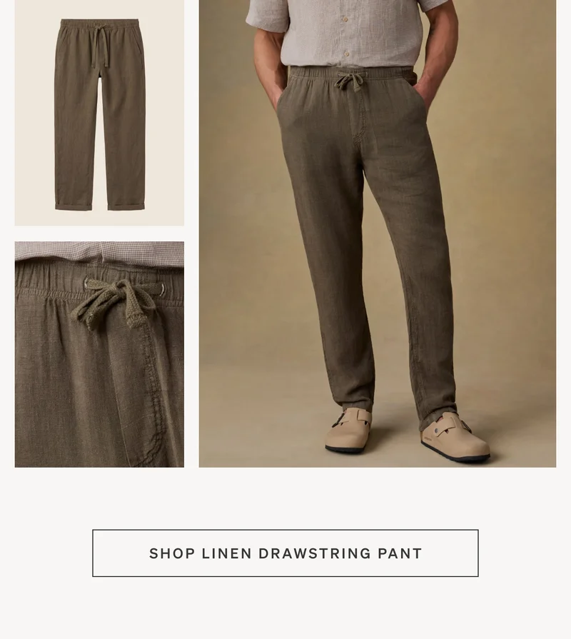Shop Linen Drawstring Pant
