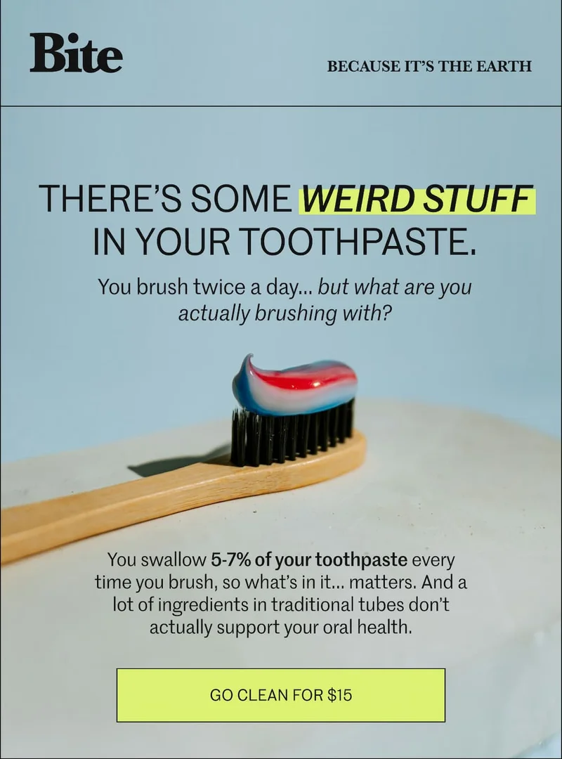 There's some weird stuff in your toothpaste.