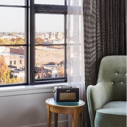 Armchair by the window