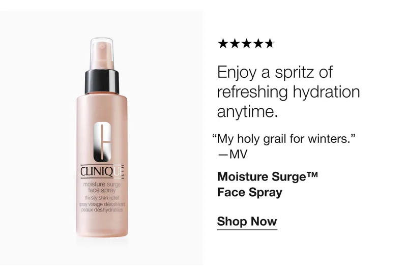 Enjoy a spritz of refreshing hydration anytime. | My holy grail for winters. | -MV | Moisture Surge™ Face Spray | Shop Now