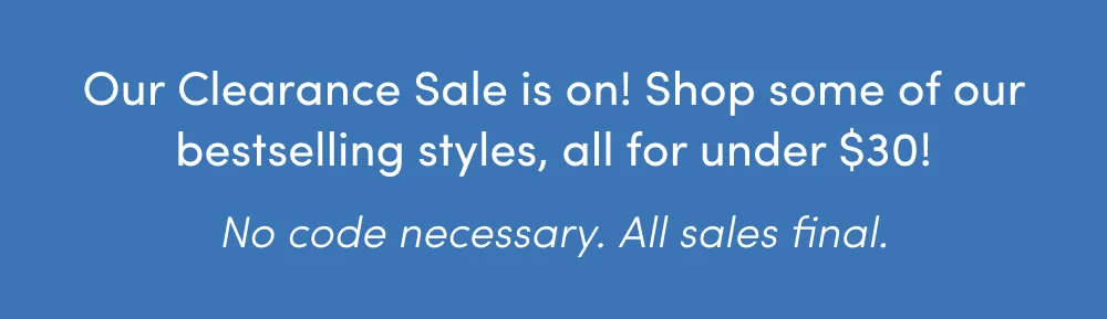 CLEARANCE SALE
