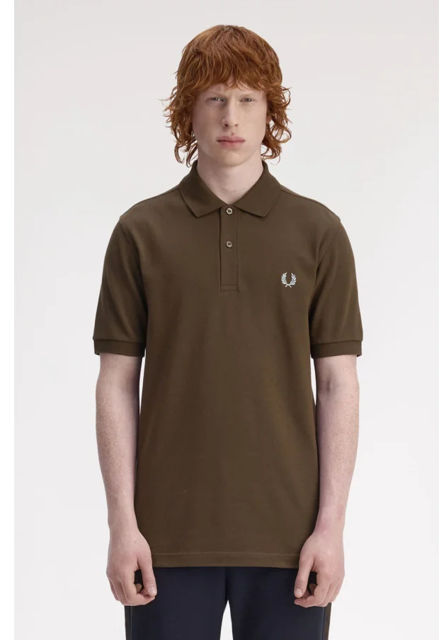 The M6000 Fred Perry Shirt in Burnt Tobacco / Stockport Blue