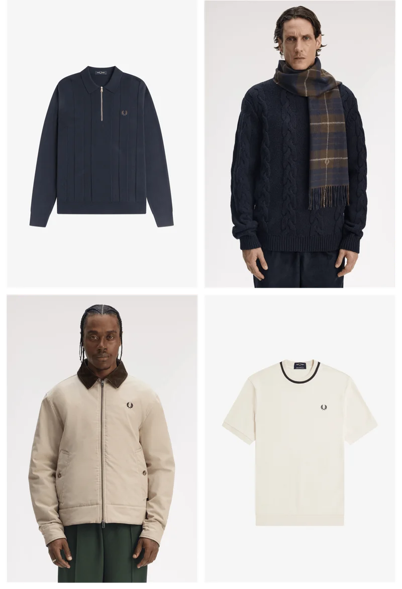A selection from the Fred Perry Sharp Edit