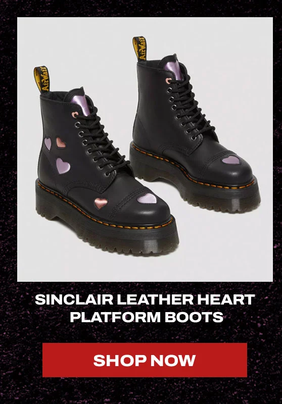 Sinclair Leather Heart Platform Boots