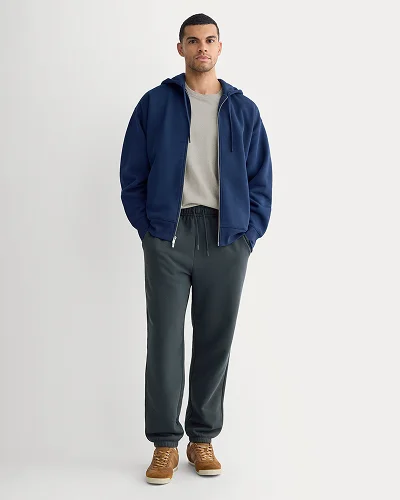 Image | Luxe Fleece Full-Zip Hoodie | Deep Navy