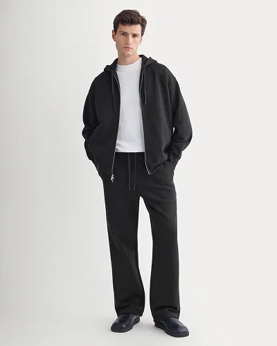 Image | Luxe Fleece Full-Zip Hoodie | Black