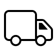 Delivery truck icon, indicating easy delivery