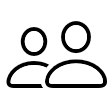 Two people icon, indicating one-on-one help